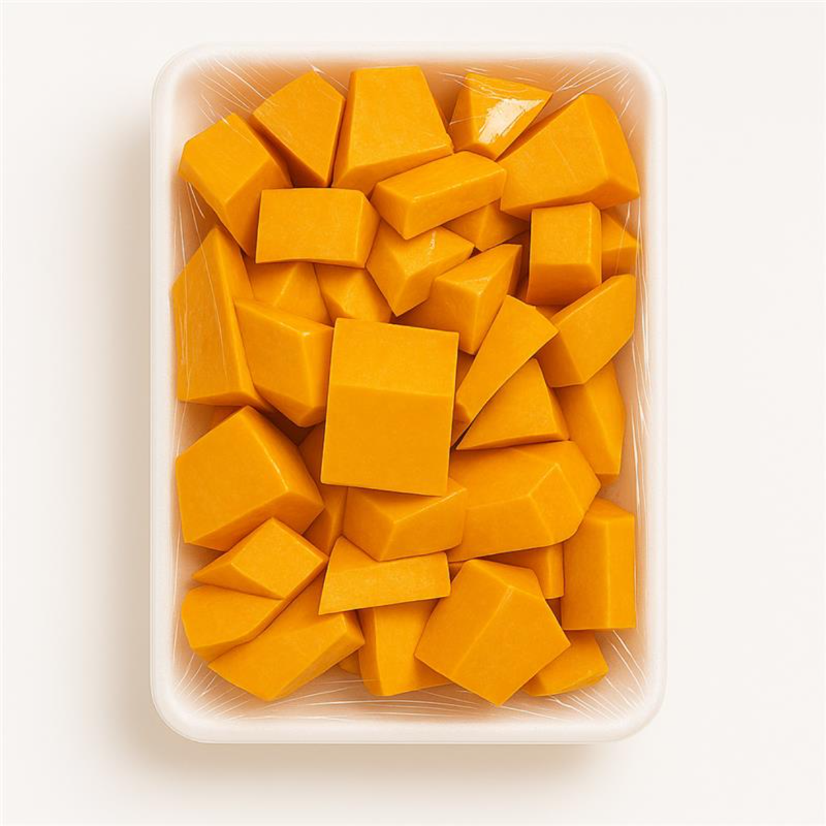 Abóbora Japonesa Em Cubos Sem Casca 400G