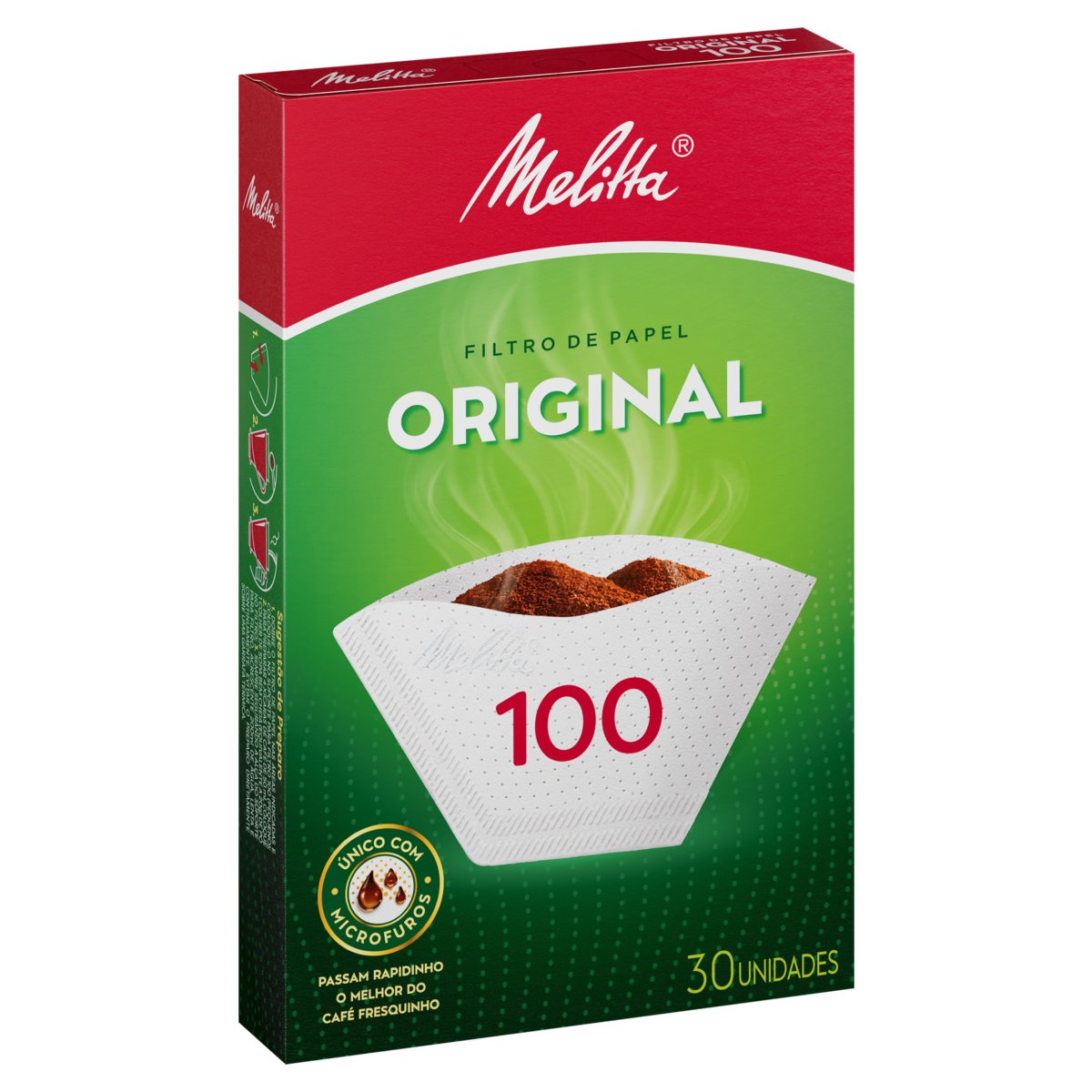 Filtro de Papel Original Melitta 100 Caixa 30 Unidades