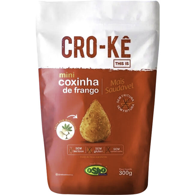 Salgado Mini Coxinha Cro-kê Frango 300g