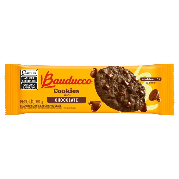 Biscoito Cookie Chocolate Bauducco Pacote 60g
