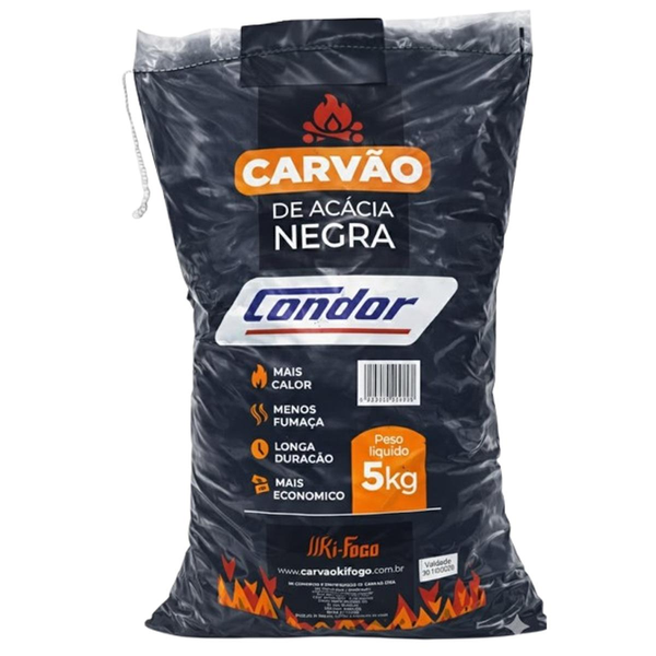 Carvão Condor 5kg - Acácia Negra