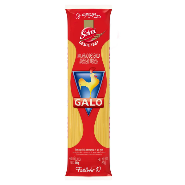 Macarrão GALO fidelinho 10 sêmola 500g