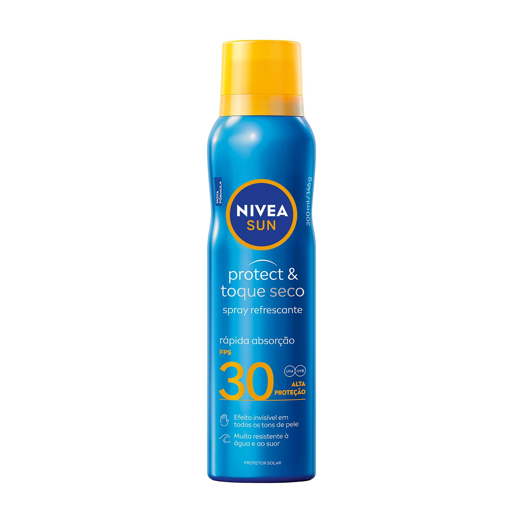 Protetor Solar Spray Nivea Sun FPS30 Protect e Toque Seco 200ml