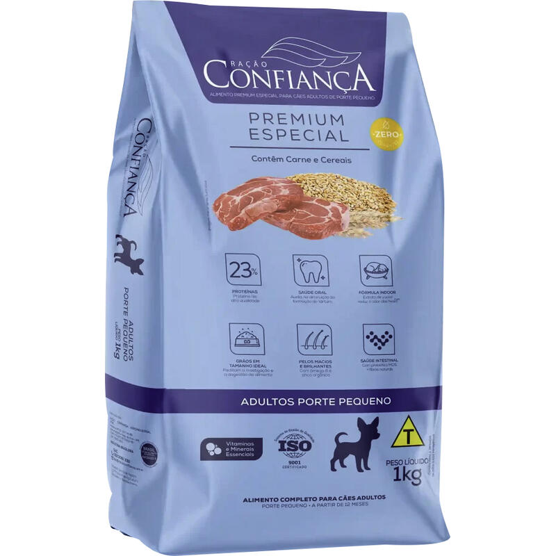 Alimento para Cães Confiança Raça Pequena 1kg