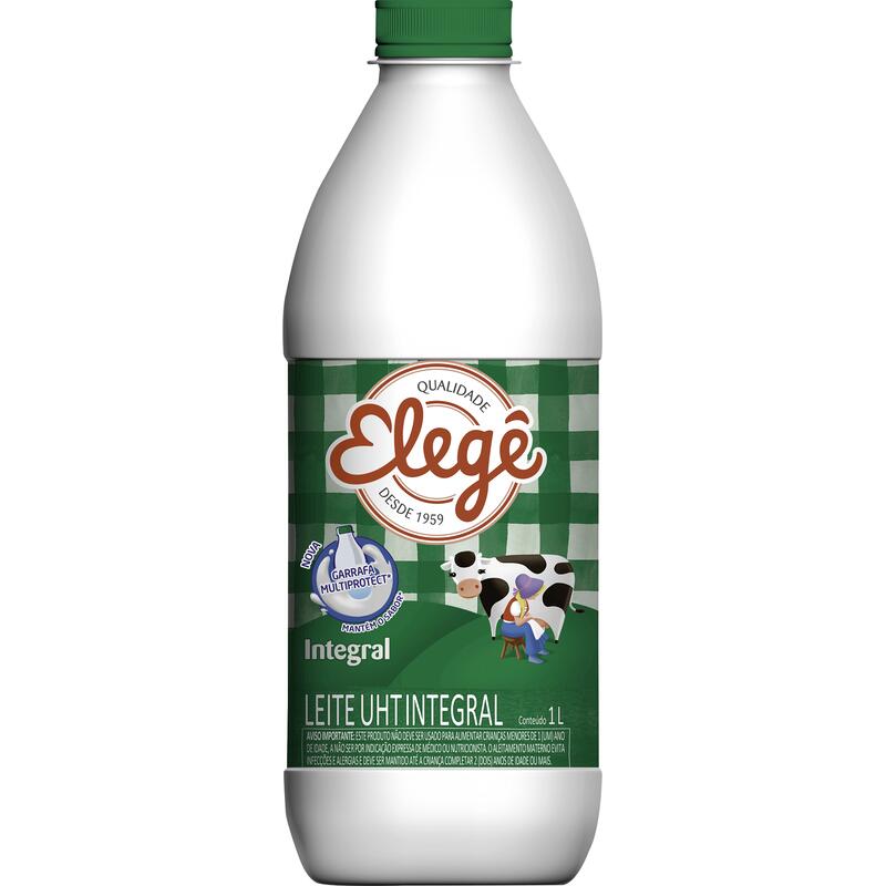 Leite Longa Vida Elegê Integral 1L