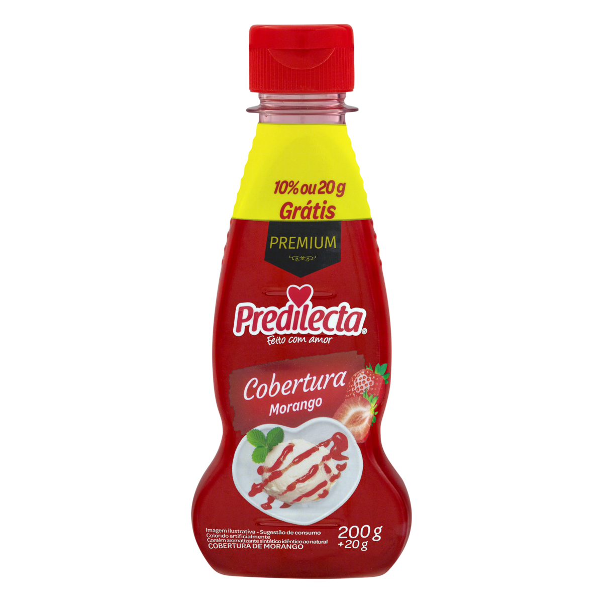 Cobertura Premium de Morango PREDILECTA 200g