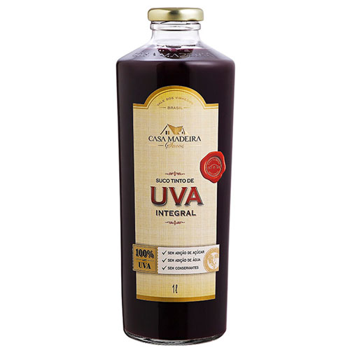 Suco de Uva CASA MADEIRA Integral 1L
