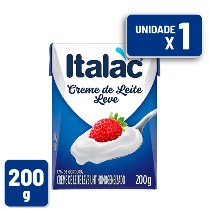 Creme de Leite Italac Tetra Pak 200g