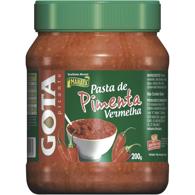 Pasta de Pimenta Gota Vermelha 200g