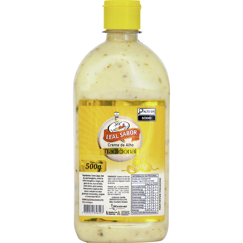Creme de Alho Leal Sabor 500g
