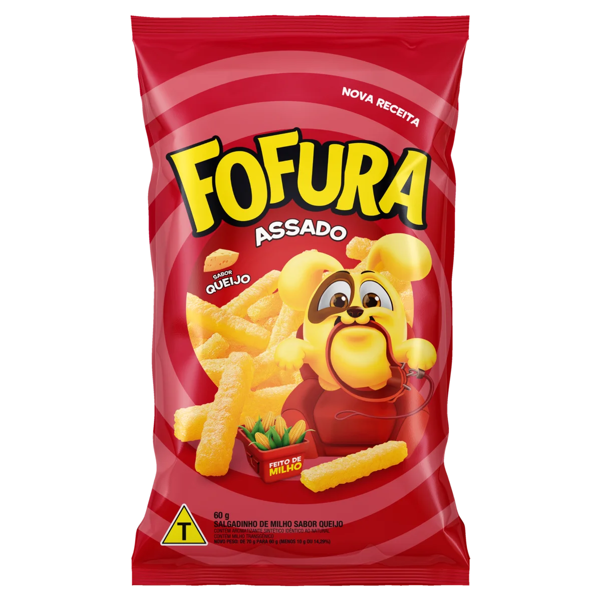 Salgadinho Lucky Fofura Queijo 60g