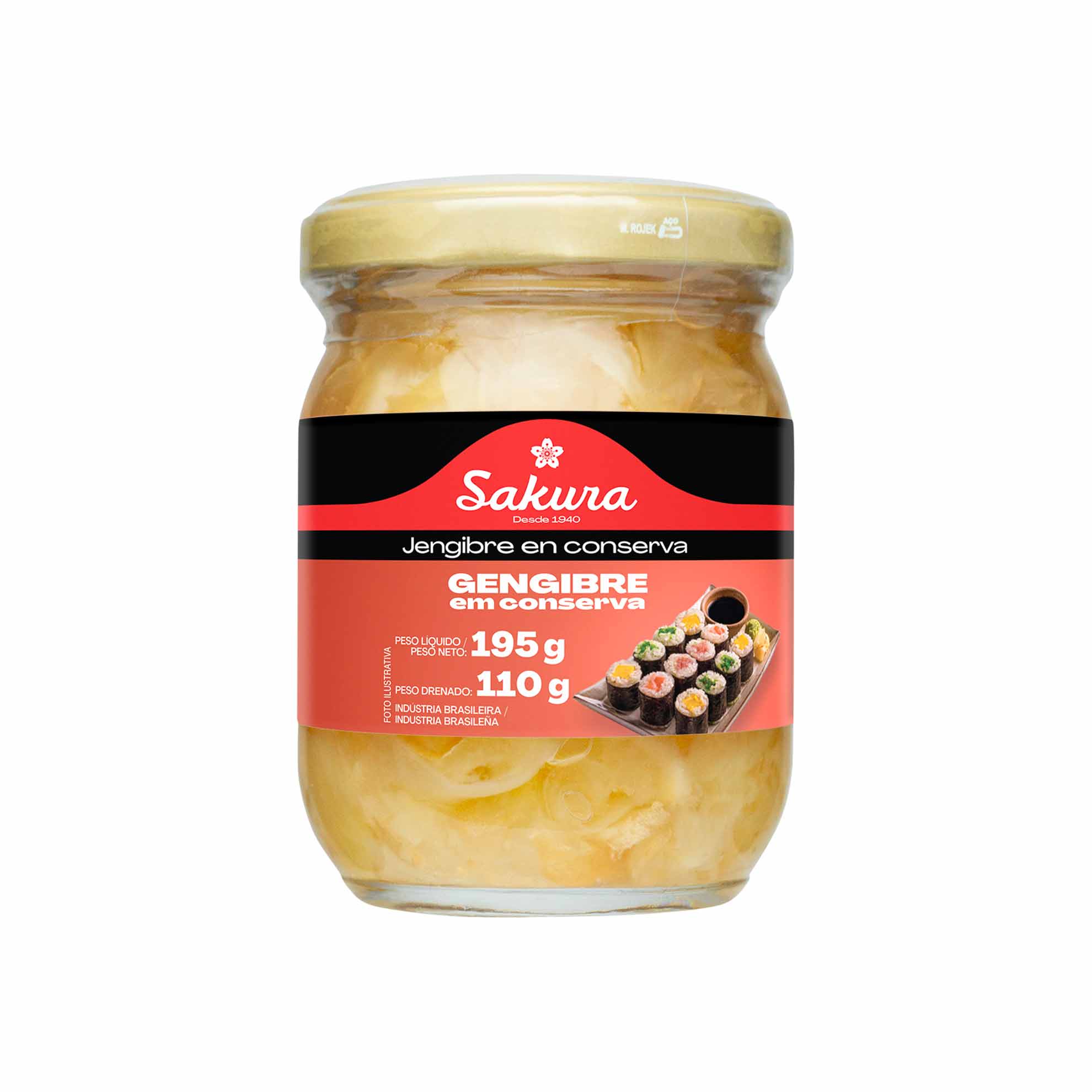 Gengibre em Conserva Sakura 110g