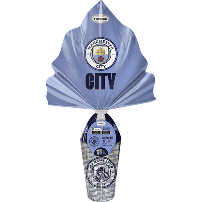 Ovo de Páscoa ao Leite Manchester City Topcau 120g Vem com Um Copo Que Muda de Cor