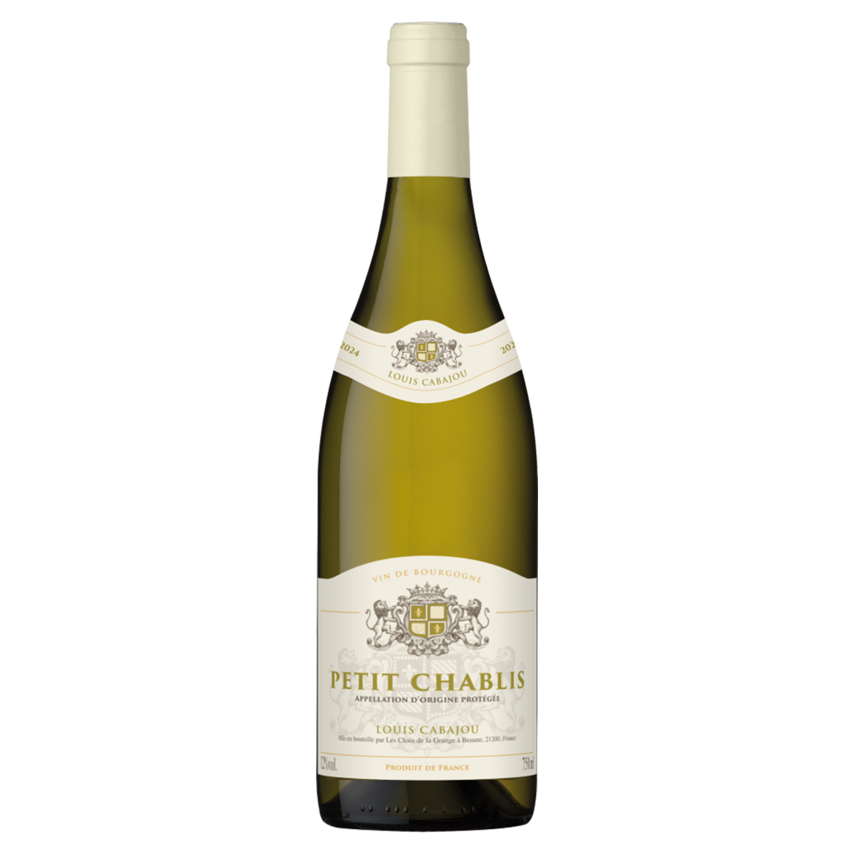Vinho Francês Branco Seco Louis Cabajou Petit Chablis Garrafa 750ml