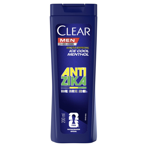 Shampoo Anticaspa Clear Men Ice Cool Menthol 200ml