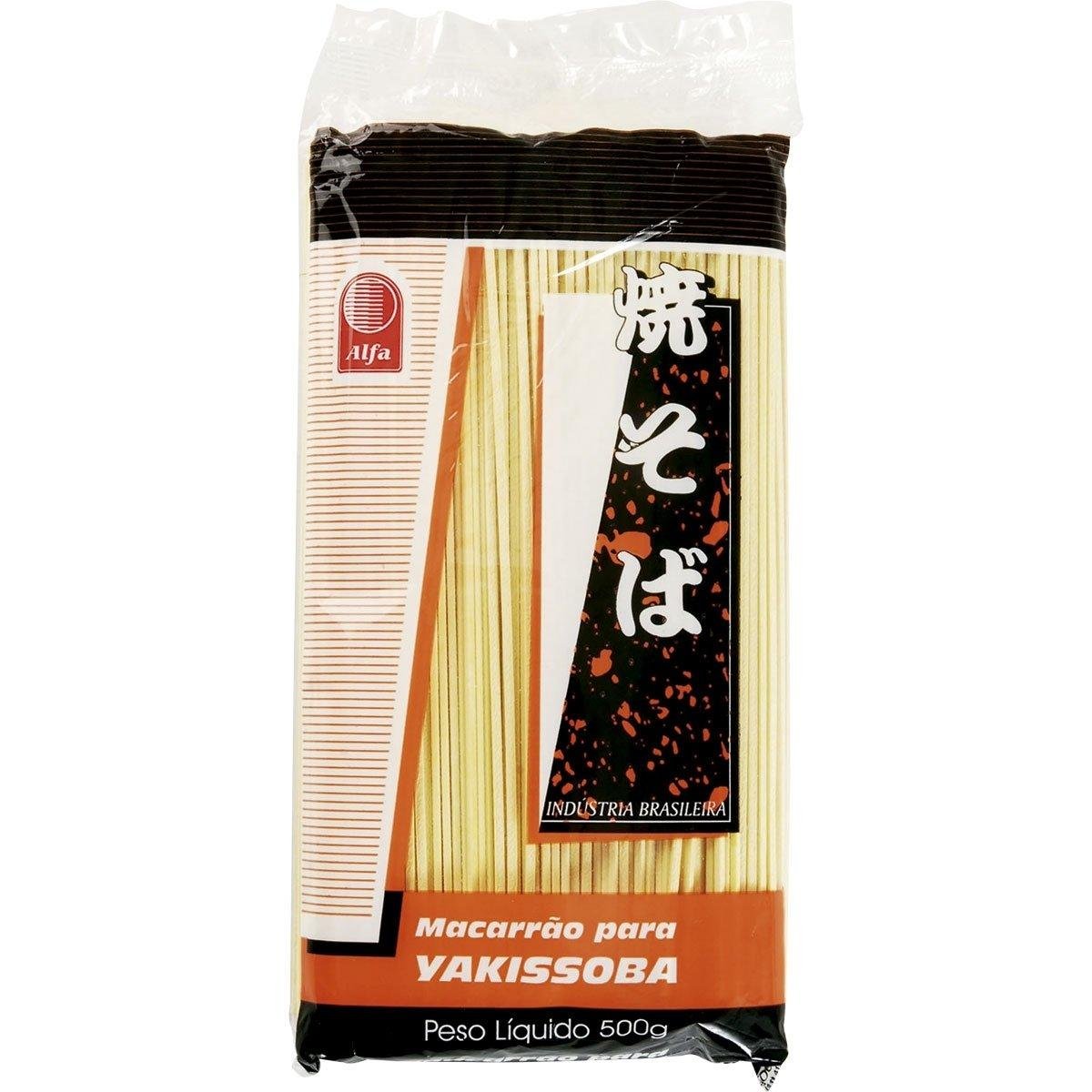 Macarrão Oriental Yakissoba ALFA Pacote 500g