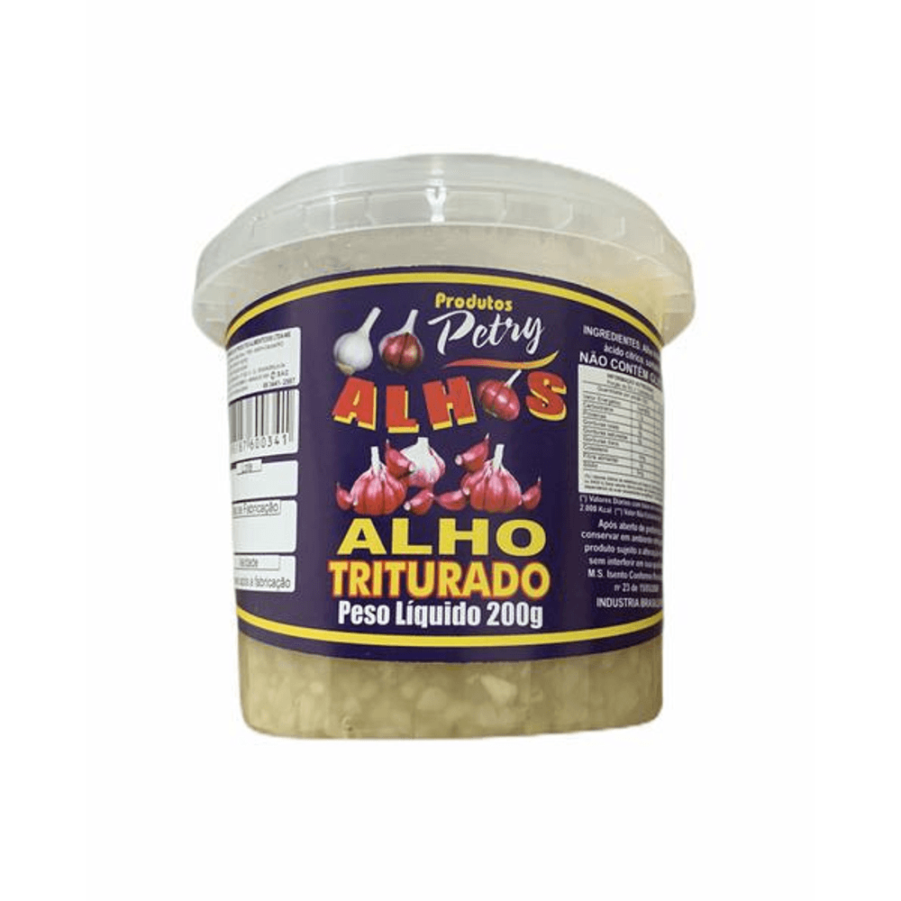 Puro Alho Petry Triturado 200g