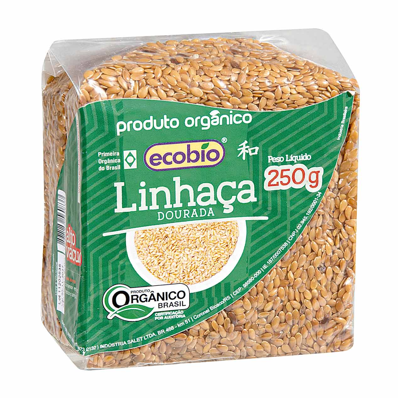Linhaça Dourada Orgânica Ecobio 250g