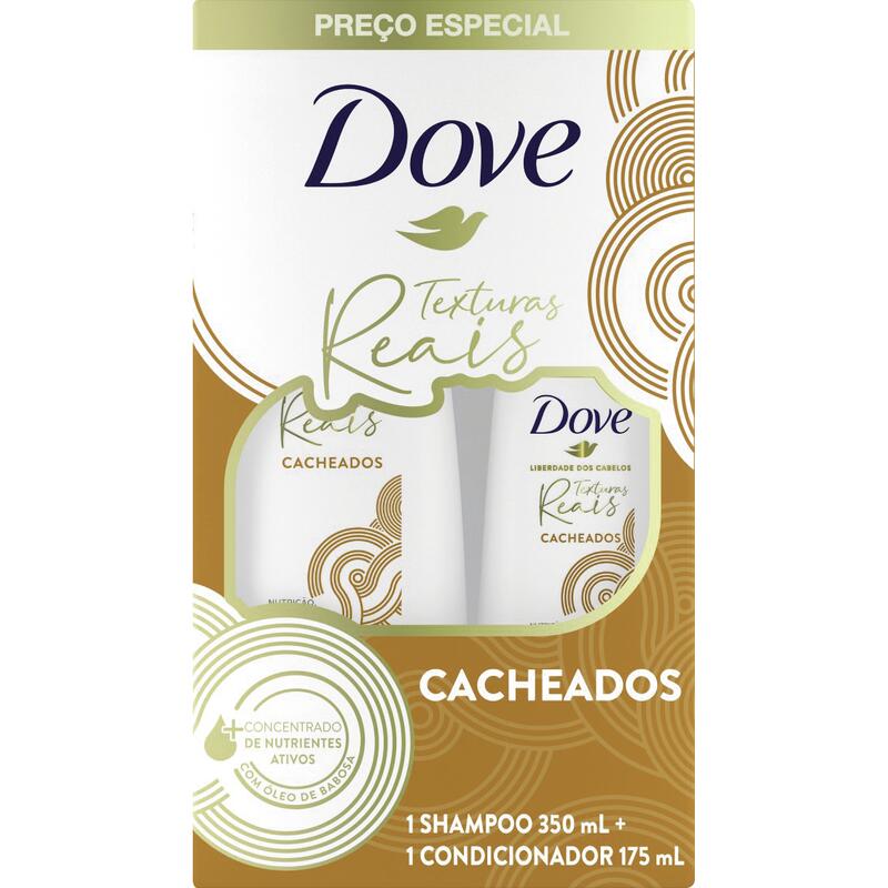 Kit Dove Shampoo + Condicionador Texturas Reais Cacheados