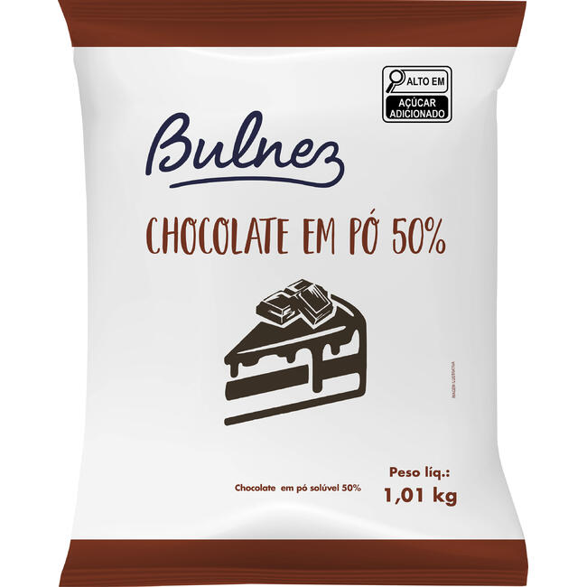 Chocolate em Pó Bulnez 50% Cacau 1,01kg