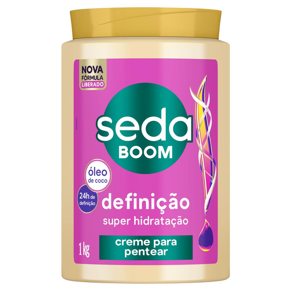 Creme para Pentear Seda Boom Definição Super Hidratação 1 kg