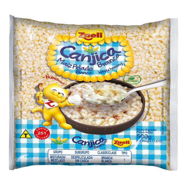 Canjica Zaeli 500g - Branca