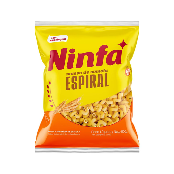 Massa de Sêmola Ninfa 500g - Espiral