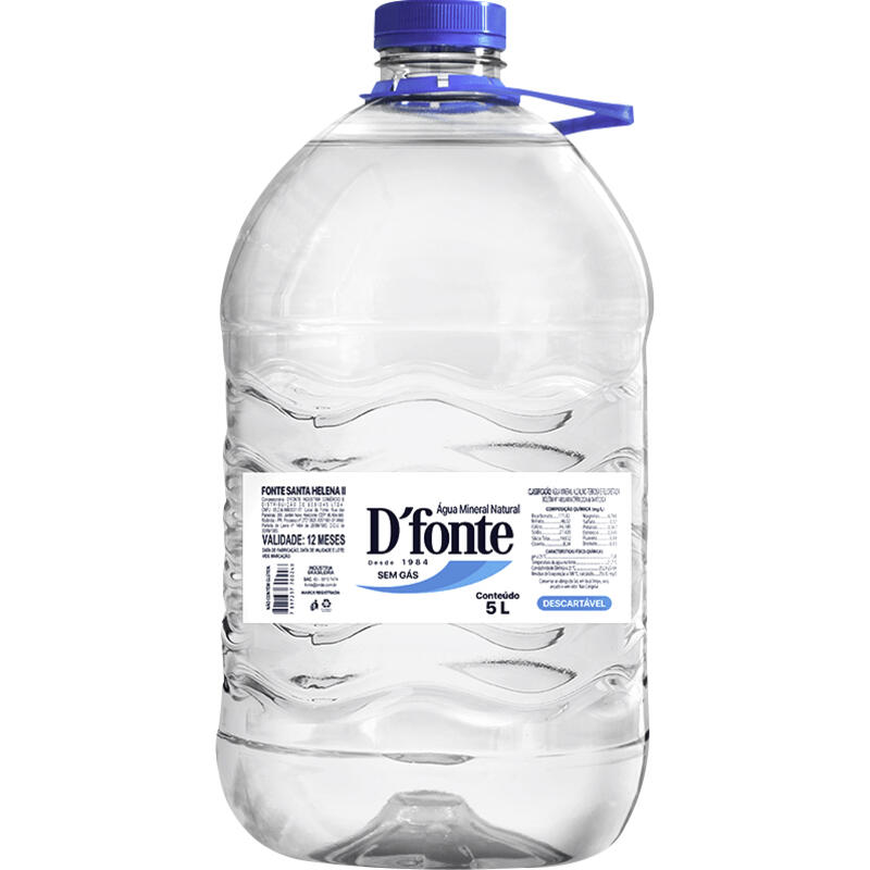 Água Mineral D'Fonte Sem gás 5L