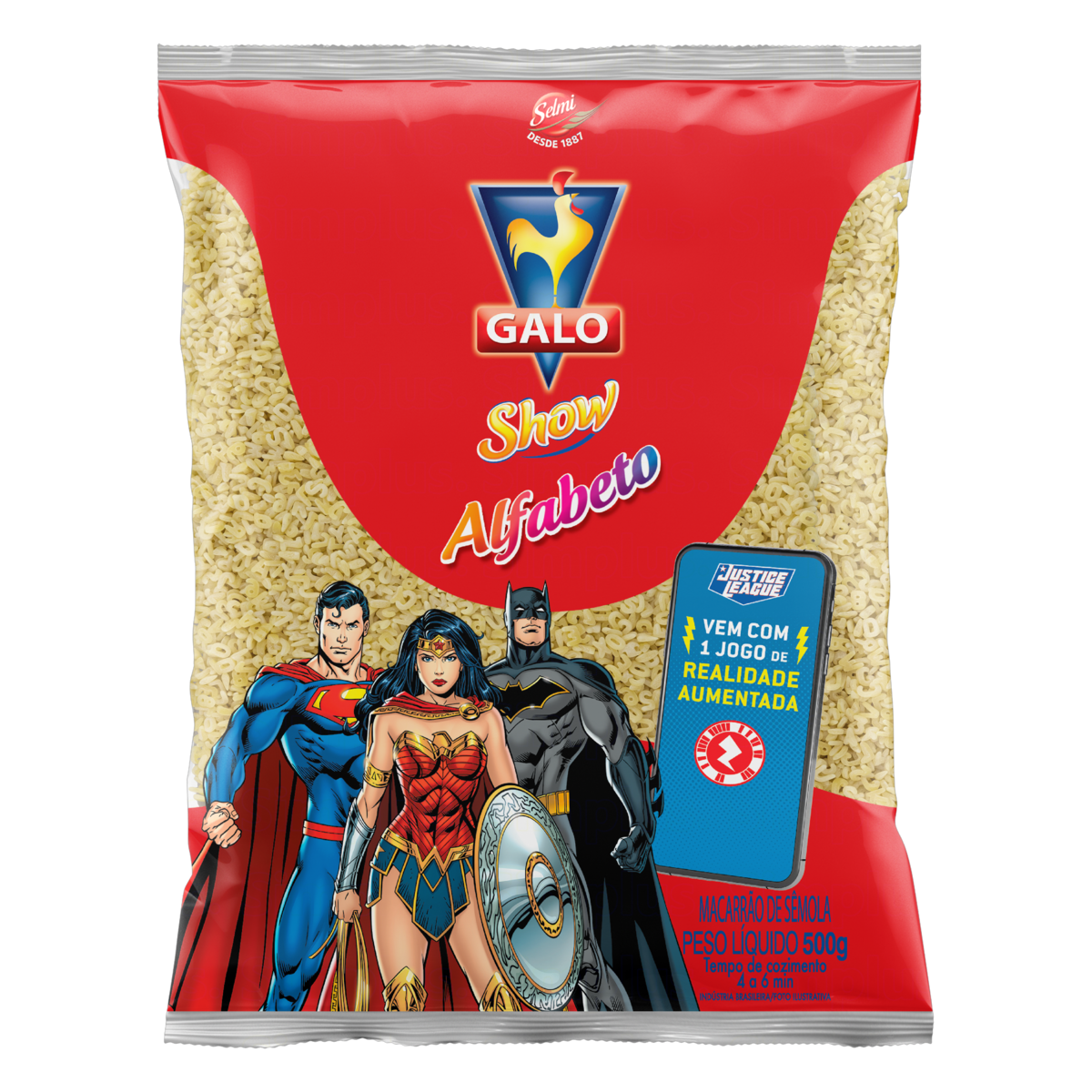 Macarrão Galo Sêmola Alfabeto 500g