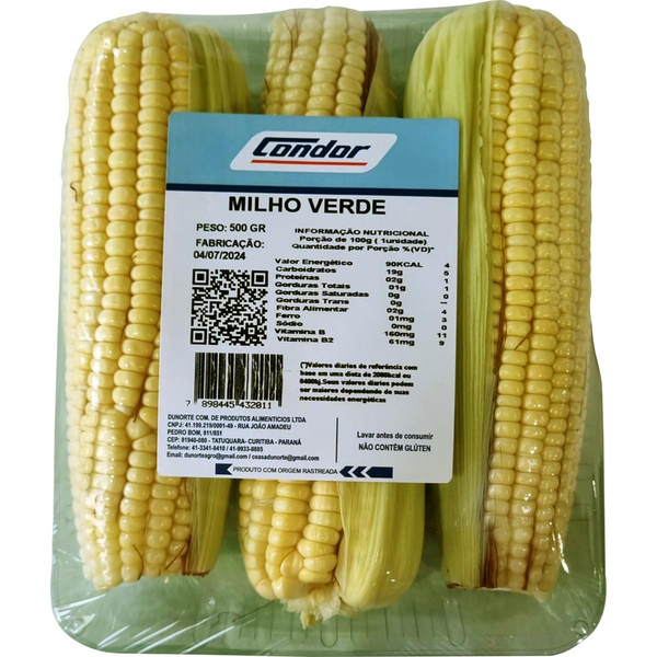 Milho-verde Condor 600g