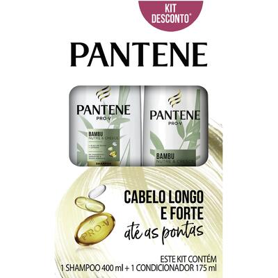 Kit Shampoo 400ml + Condicionador 175ml Pantene Bambu Nutre & Cresce