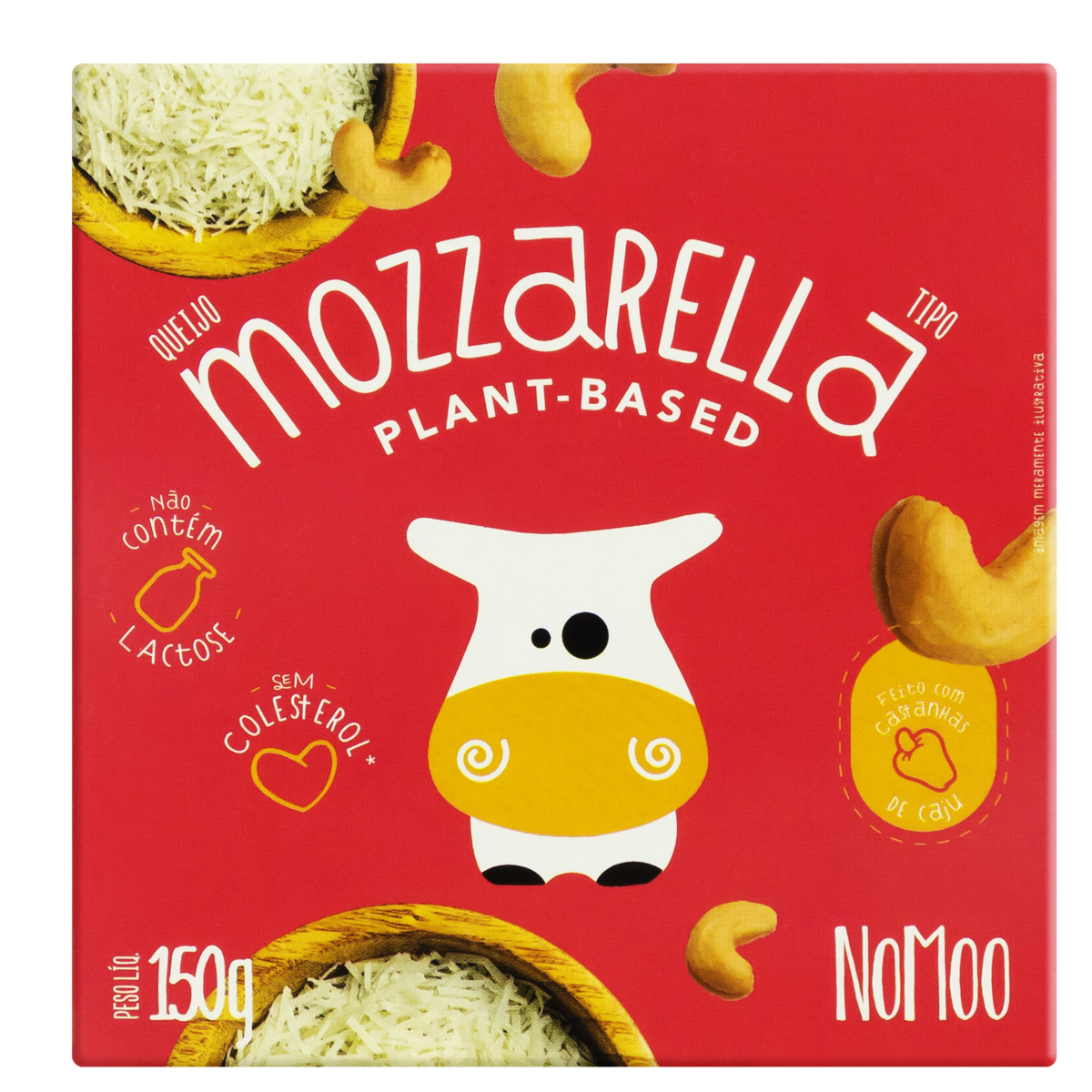 Queijo Tipo Mozzarella Vegano Nomoo 150g