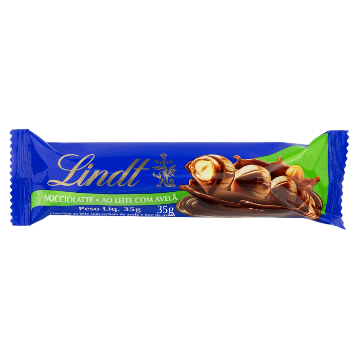 Chocolate Lindt Nocciolatte Ao Leite com Avelãs 35g