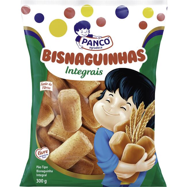Pão Bisnaguinha Integral Panco Pacote 300g