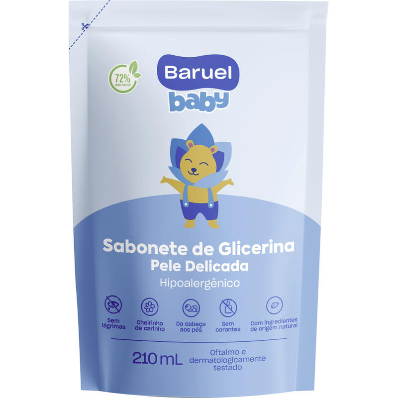 Sabonete Líquido Baruel Baby Pele Delicada 210ml