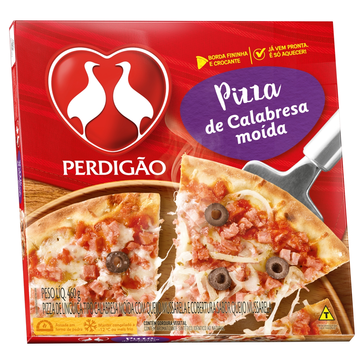 Pizza Calabresa Moída Perdigão Caixa 460g
