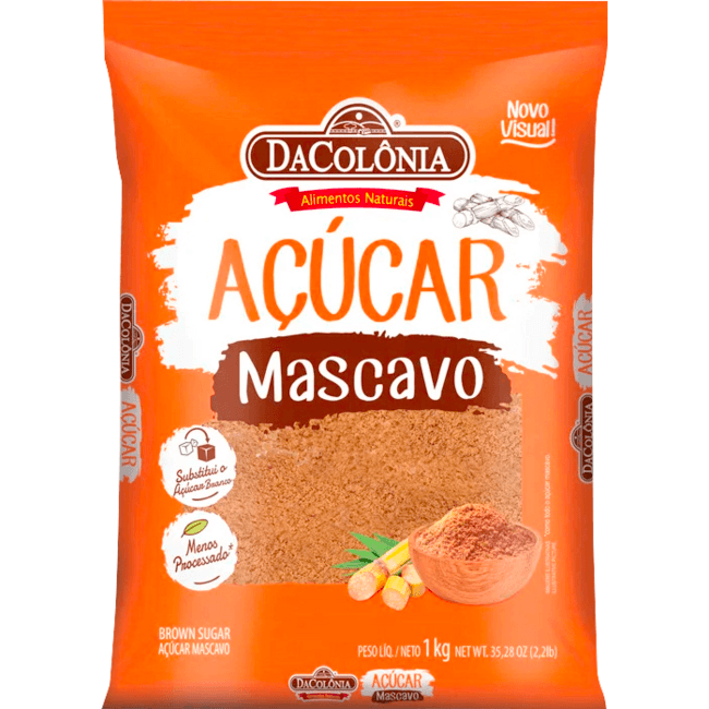 Açúcar DaColônia Mascavo 1kg