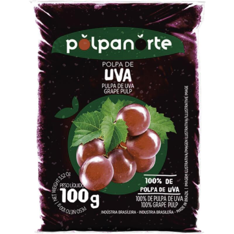 Polpa de Fruta Polpanorte Uva 100g