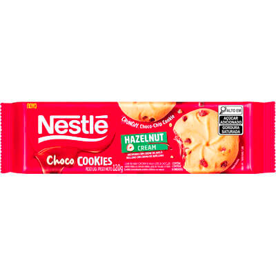 Biscoito Choco Cookies Nestlé Avelã 120g