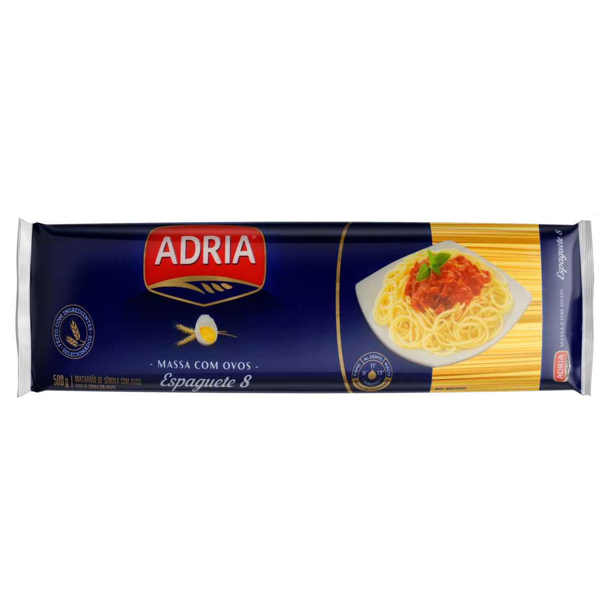 Macarrão ADRIA com Ovos Espaguete - 8 500g