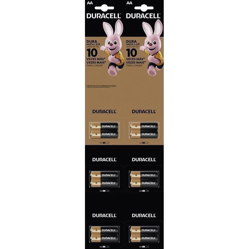 Pilha Alcalina Duracell Pequena AA 6x2 un
