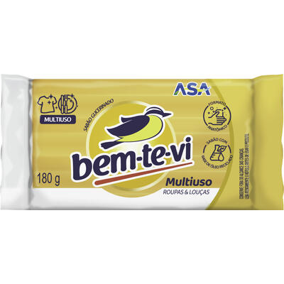 Sabão em Pedaço Bem-te-Vi Comum 180g