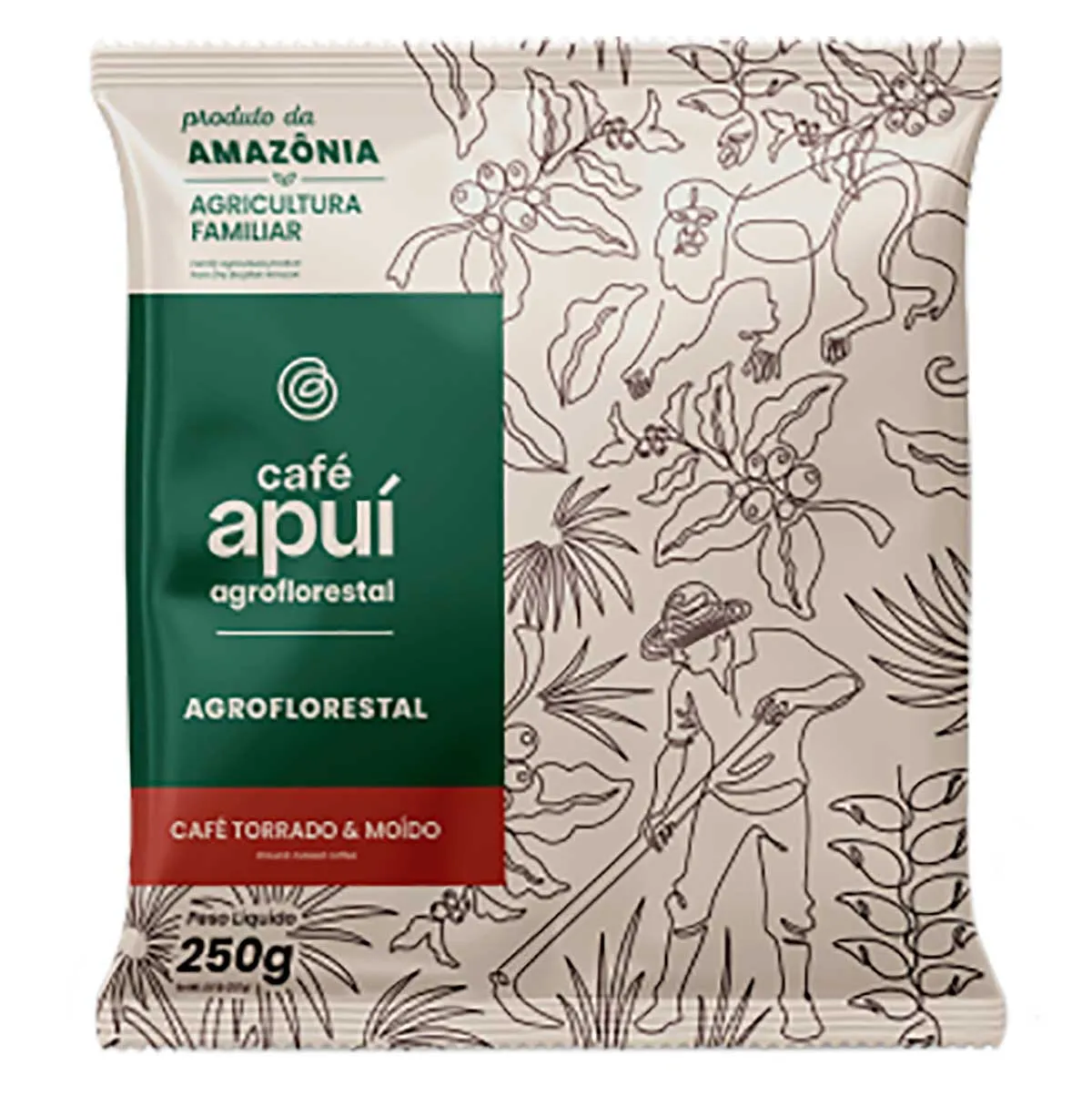 Café Agroflorestal Torrado e Moído Café Apuí 250g