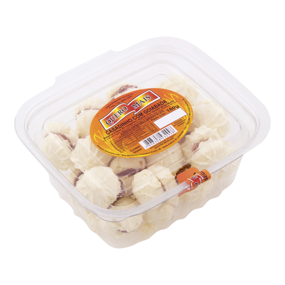 Biscoito Casadinho Goiabada Quero Mais Bandeja 160g