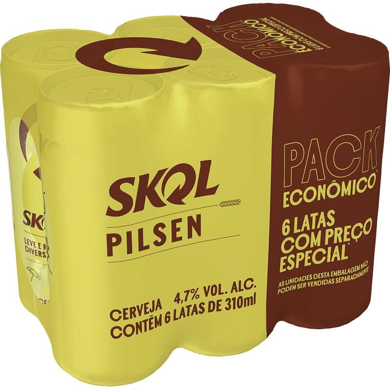 Cerveja Skol 6x310ml