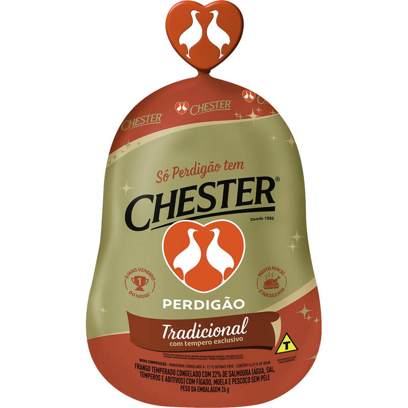 Chester Perdigão Congelado Preço por quilo na peça