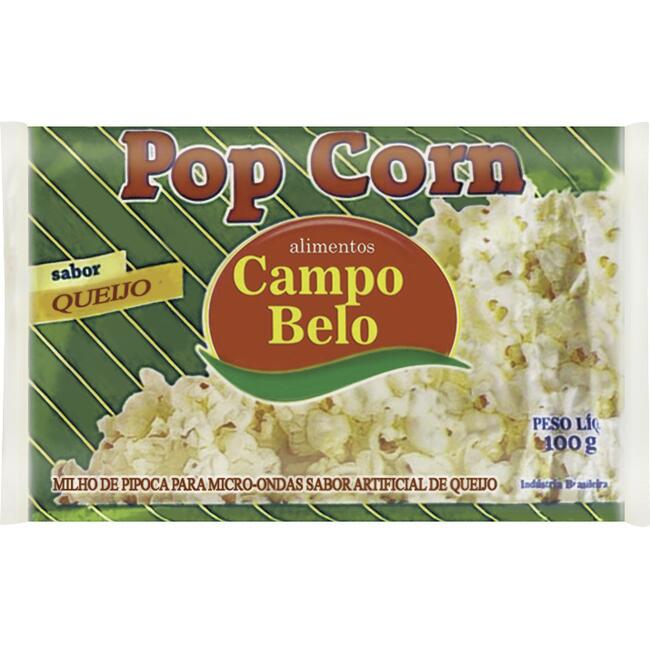 Milho de Pipoca para Micro-ondas Campo Belo Queijo 100g