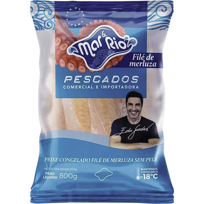 Filé de Merluza Mar e Rio Congelado 800g