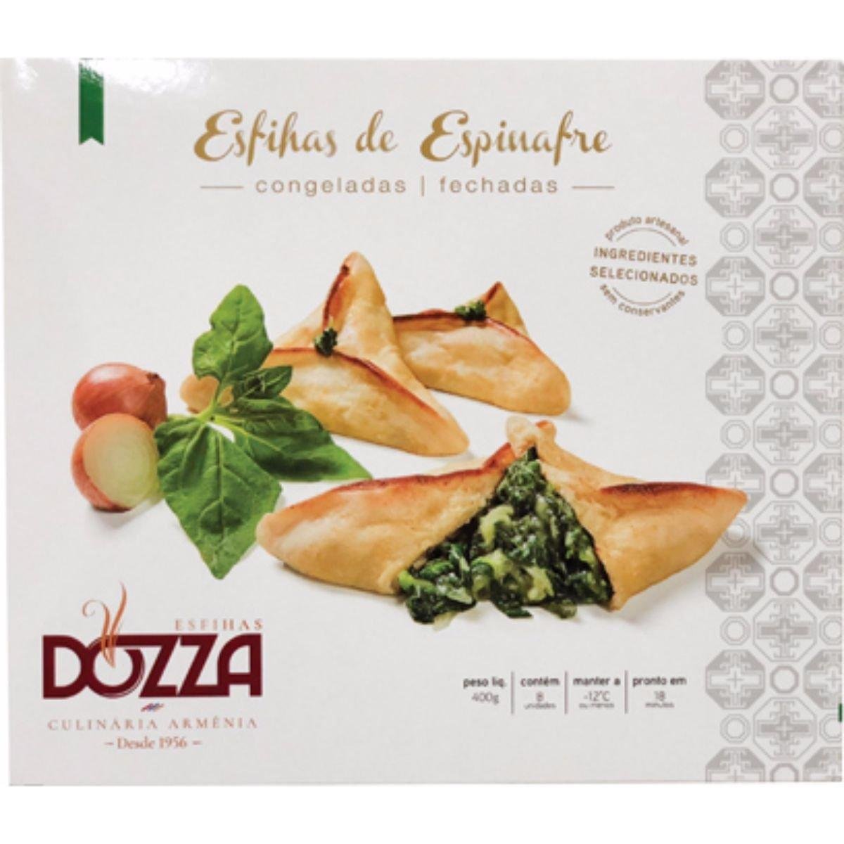 Esfiha Fechada Congelada Sabor Espinafre DOZZA 400g