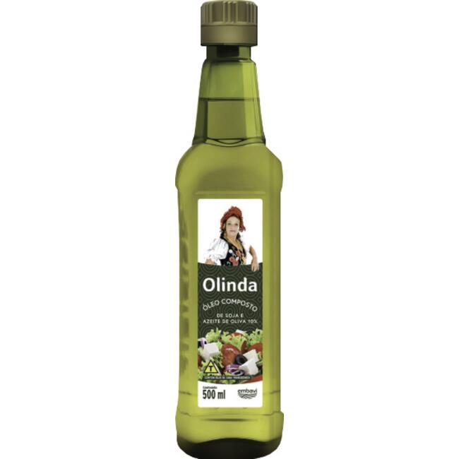 Óleo Composto de Soja e Oliva Olinda Garrafa 500ml